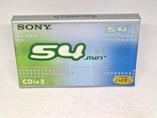 SONY CDix II 54 Blank Audio Cassette Tape (Sealed) NEW