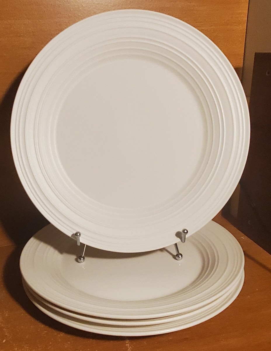 Mikasa SWIRL WHITE Dinner plate set(s) of 4, 11 1/4