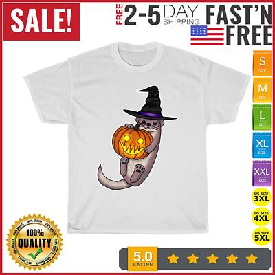Cute Halloween Otter Lover Gift Otter Love Vintage T Shirt Men Women Fashion NEW