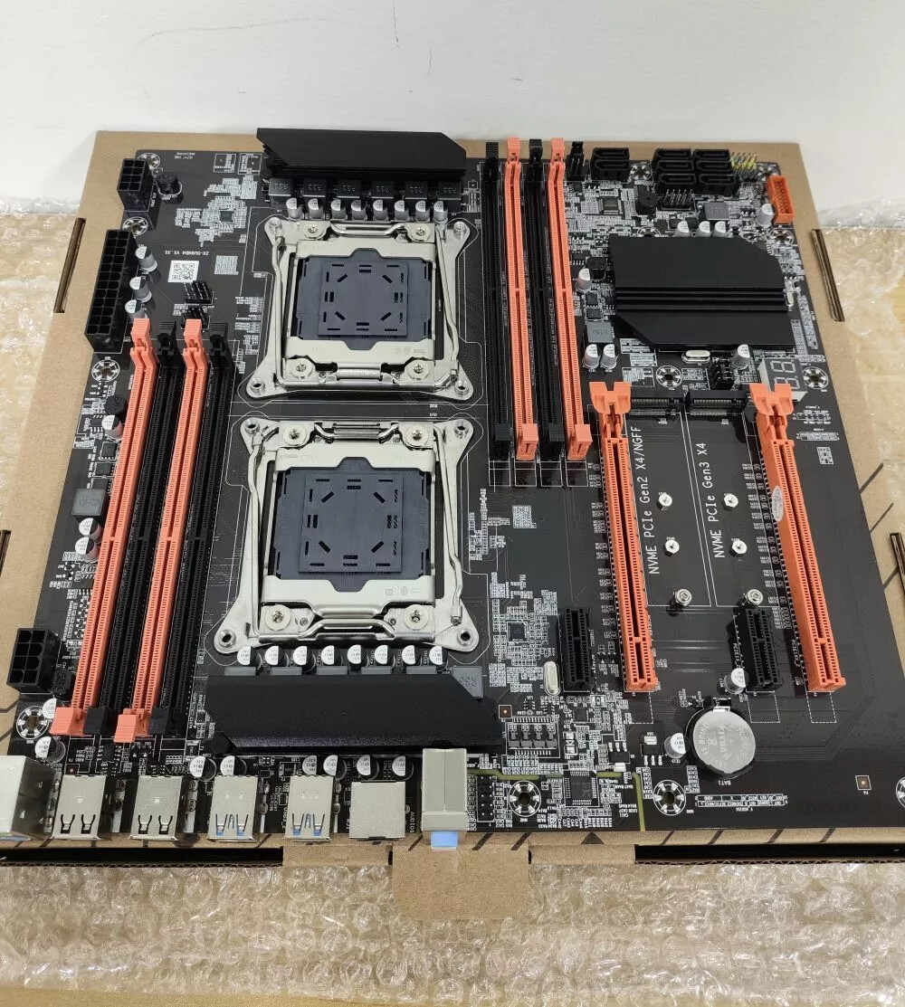 X99 Motherboard ATX +2x Intel Xeon E5-2680 V4 CPU +2x 32GB DDR4
