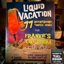 OFFICIAL Frankie's Tiki Room Liquid Vacation Tiki Cocktail Recipe Book SIGNED