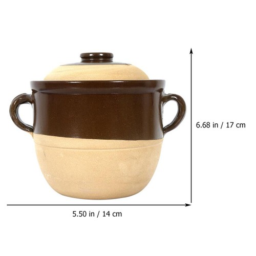 Koreanische Stein Topf Große Ton Topf Mit Deckel Bibimbap Schüssel - Bild 5 von 12