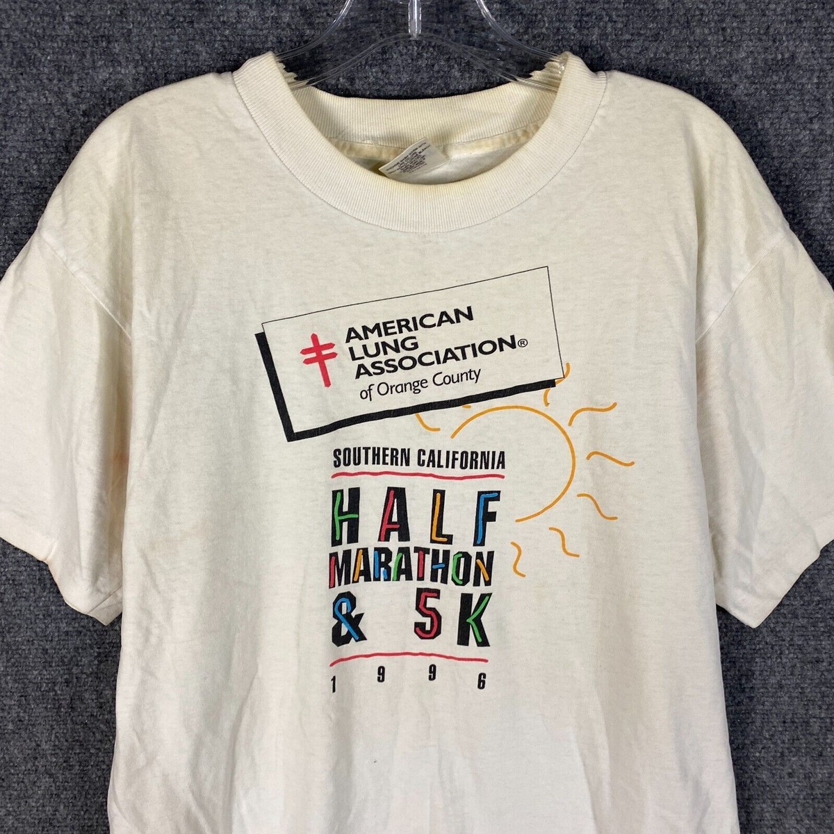 Vintage American Lung Association Half Marathon 5K T-Shirt