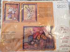 The Creative Circle 'Antique Accents' Embroidery Kit Vintage 1983