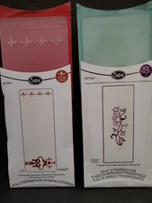 Sizzix Ink-its Letterpress Plates Lot, Ornamental Elements Flower Vine Print