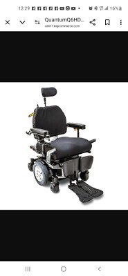 #ad quantum q6 edge hd power wheelchair $900.00