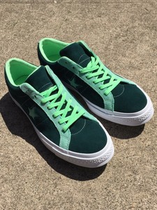 converse ox green