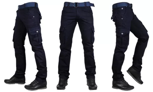 2025 Herren Camouflage Army Hose Freizeit Baumwoll Pants Cargohose mit Gürtel-DE - Bild 26 von 55