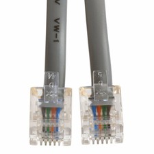 Heavy Duty Phone Cable, RJ11 6P4C , Reverse - 14 Feet Voice FREE SHIPPING