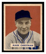 1949 Bowman Baseball #121 Mark Christman 127E-03