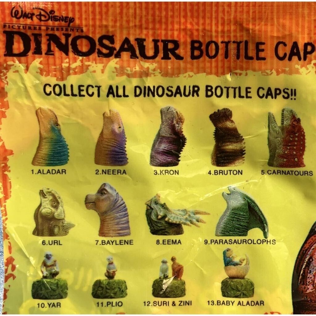COMPLETED SET 13 PEPSI Japan DINOSAUR Bottle Caps Figure Walt