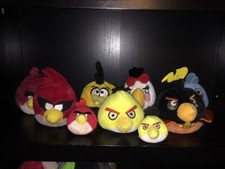 Angry Birds Lot of 9 Plush Lot including 2 small birds