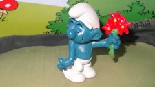Smurfs Lover Smurf Heart on Chest Rare Vintage Original Display 1978 Figurine