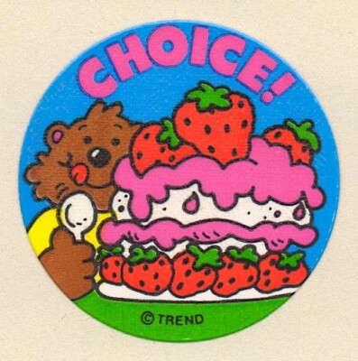 Trend Scratch and Sniff Glossy Strawberry Shortcake Stinky Stickers Vtg 1980's