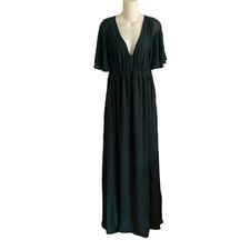 show me your mumu women emily empire maxi dress Emerald Prom bridesmaid size 1x