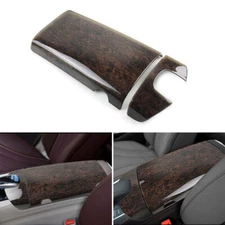 2X Fit For 14-19 Mercedes S Class W222 Wood Texture Center Armrest Box Cover ABS