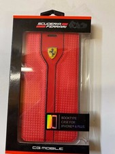 Ferrari Handy Hülle iPhone 6 Plus Booktype rot Phonecover