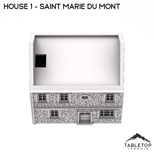 House 1 - Saint Marie du Mont - WWII Wargame Tabletop Terrain - Picture 5 of 7