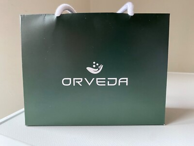 Orveda Papier Einkaufstasche klein grün Schnur