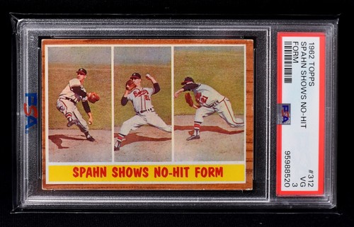 1962 Spahn Shows No Hit Form #312