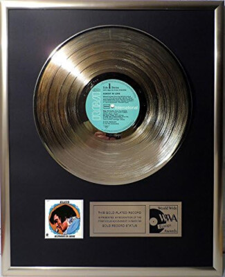 Elvis Presley - Almost in Love Collage mit  goldene Schallplatte