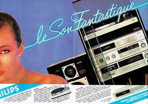 Werbung Advertising 038 1981 Philips (2p) Hifi Tuner Verstärker Plattenspieler