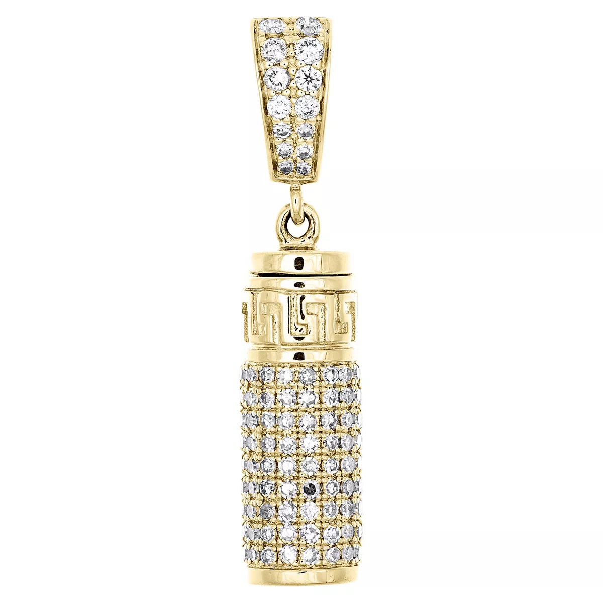 Gold ash holder pendant deals