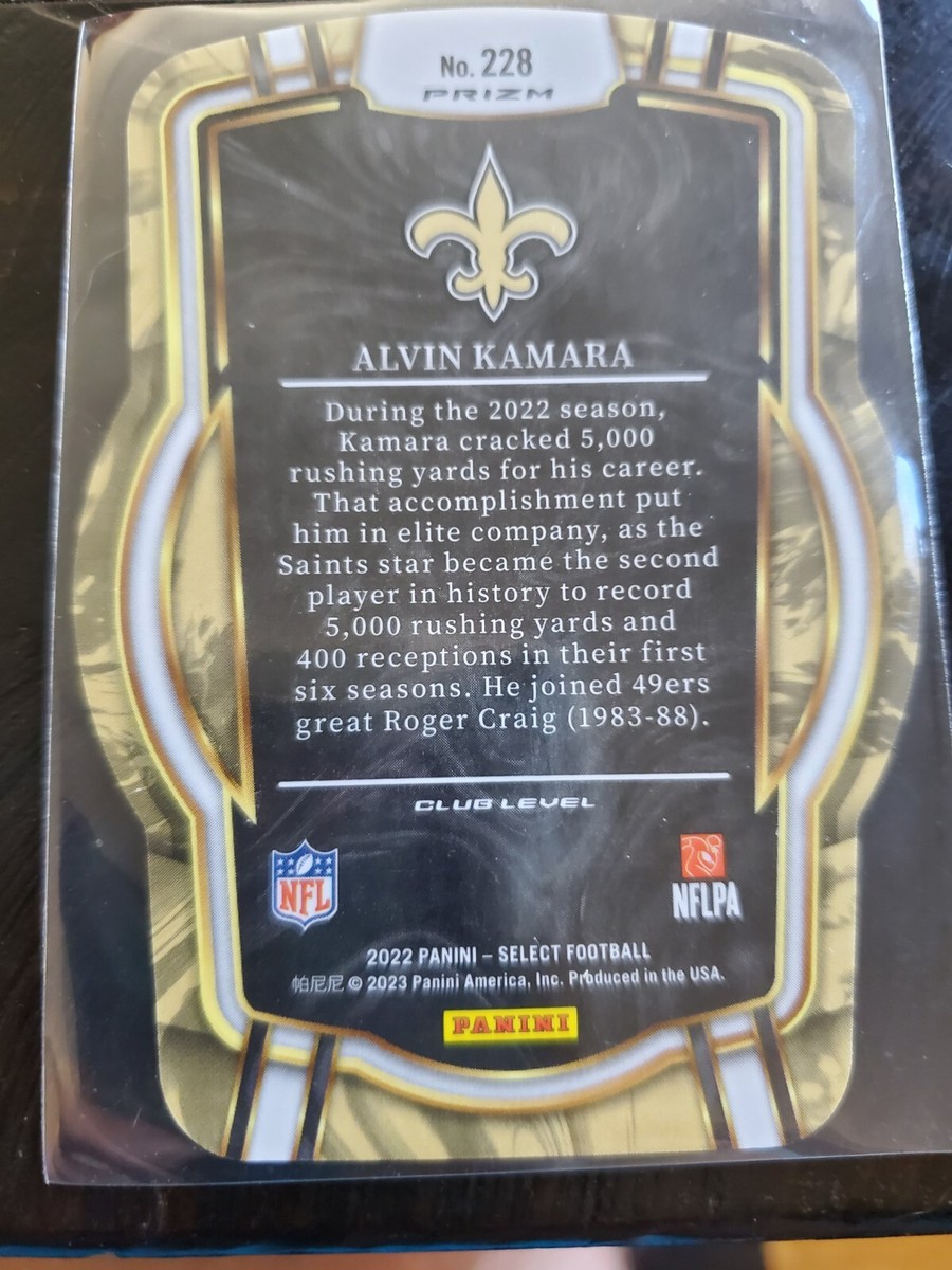 2022 Select Football ALVIN KAMARA Die-Cut Club Level Silver PRIZM