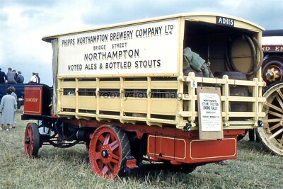 rs2191 Phipps Northampton Brewery Steam Lorry @ Hannington 1959 - Foto 6x4