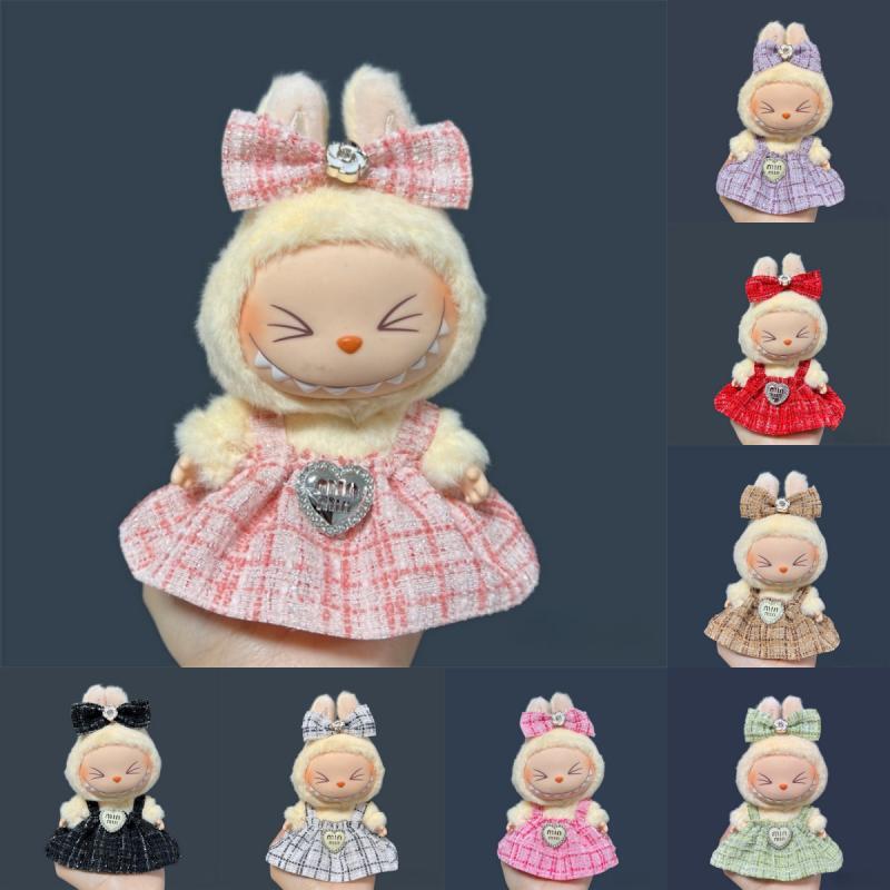17cm Plush Doll DIY Skirt Outfit Set - Cute Clothes & Accessories Gift-image