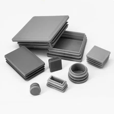 Grey Round/Square Plastic Plugs Tubing End Caps Tubing Post End Cap Tubing Chair