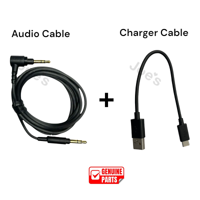 Genuine SONY XM3 XM4 XM6 WH-1000XM5 USB-C Charger Cable + Audio