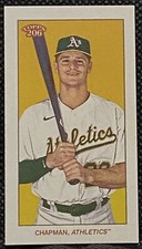 2020 Topps T206 Series 5 Matt Chapman Oakland Athletics Base Card SP