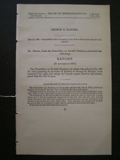 Government Report 1900 George B Hayden 7th Reg IA Vol Infantry Civil War Pension