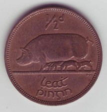 Ireland -1946 Irish 1/2 d (half penny) Irland Eire (NOB103Z116)