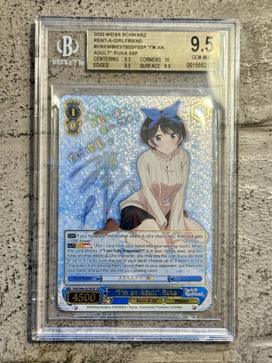 Weiss Schwarz Ruka Sarashina Rent a Girlfriend I'm an Adult SSP