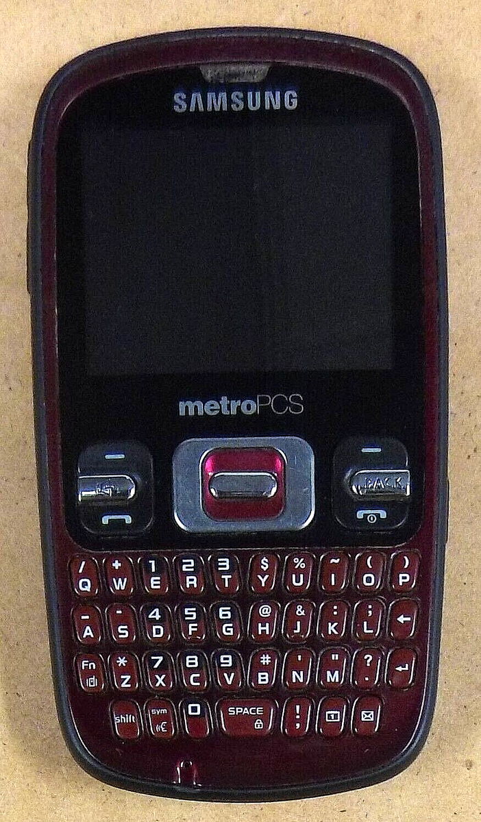 Samsung Freeform SCH-R350 - Red and Black ( MetroPCS ) Rare CDMA