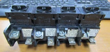 💥4) ITE PUSHMATIC 20 AMP CIRCUIT BREAKER 1 POLE 120/240 VAC P120 LOT OF 4