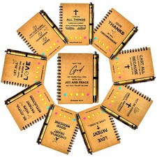 10 Sets Christian Notebooks Bulk Prayer Journals Inspirational Christian Gift...
