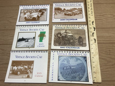 Lot 6 Vintage Sports Car Club of America Calendars 2001, 2003, 2005-2008 VSCCA