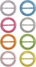 8 Pcs Scarf Ring Clip Shirt Ties Clips for Women Resin Clothes Corner