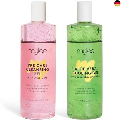 Pre & After Care Kit mit Aloe Vera Gel (2x500ml) Beruhigendes Kühlgel Pre After