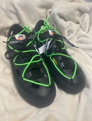 Nike Blazer Low x Off White Black Electro Green EU40.5