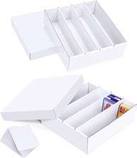 Trading Card Storage Box, 3200 Count Cardboard Storage Box with Divider for Spor