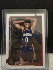 Jeremiah Fears RC 2025-26 Topps Basketball Rookie #207 New Orleans Pelicans
