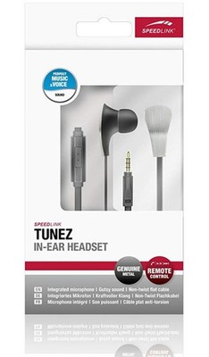 Speedlink Tunez In-Ear Headset Ohrhörer Kopfhörer Mikrofon Fernbedienung 3,5mm