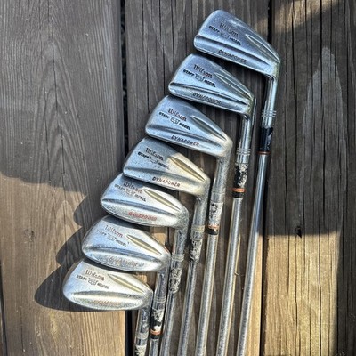 Vintage Wilson Staff Dynapower Model Fluid Feel Steel Irons 4-pw