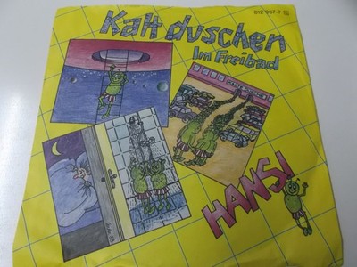 73008 - HANSI - KALT DUSCHEN / IM FREIBAD - 1983 MERCURY 7'' VINYL SINGLE (VG/VG)