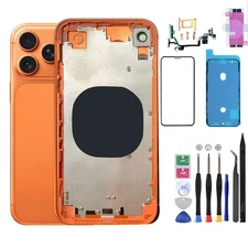 DIY Housing For iPhone XR  to 17 Pro with Repair Tool Kit（Orange）