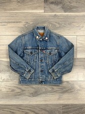 Vintage Levis Type 3 Denim Jacket Made In USA Kids Size 10